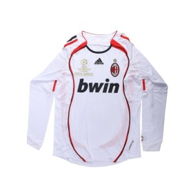 Camiseta retro visitante del AC Milan 2006/07 de manga larga