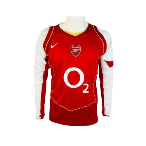 Camiseta retro de local del Arsenal 2004/05 - Manga larga