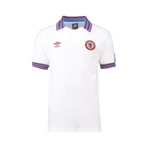 Camiseta de visitante retro del Aston Villa 1980