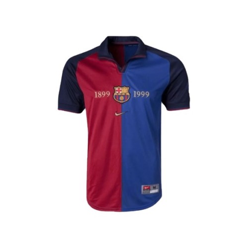 Camiseta retro del centenario del Barcelona Home 1999/00