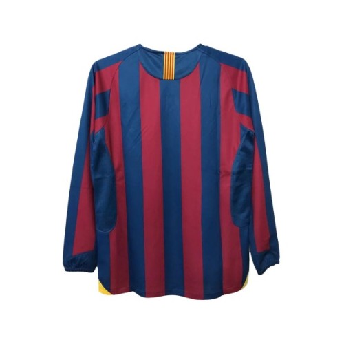 Camiseta retro del Barcelona 2005/06 de local - Manga larga