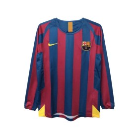 Camiseta retro del Barcelona 2005/06 de local - Manga larga