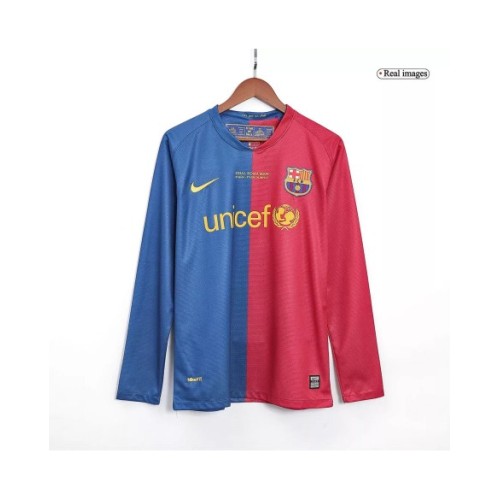 Camiseta retro del Barcelona 2008/09 - Manga larga - Final de la UCL