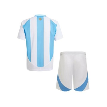 Kit de camiseta local de Argentina para la Copa América 2024 para niños (camiseta + pantalón corto)