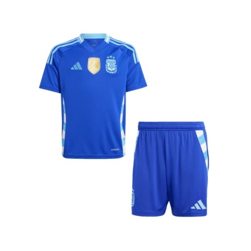 Kit de camiseta visitante de Argentina para la Copa América 2024 para niños (camiseta + pantalón corto)