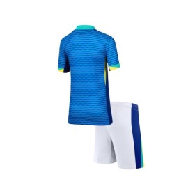 Kit de camiseta visitante de Brasil para la Copa América 2024 para niños (camiseta + pantalón corto)