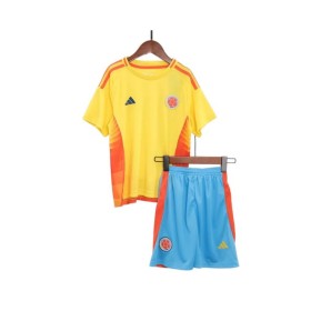 Kit de camiseta local de Colombia para la Copa América 2024 para niños (camiseta + pantalón corto)