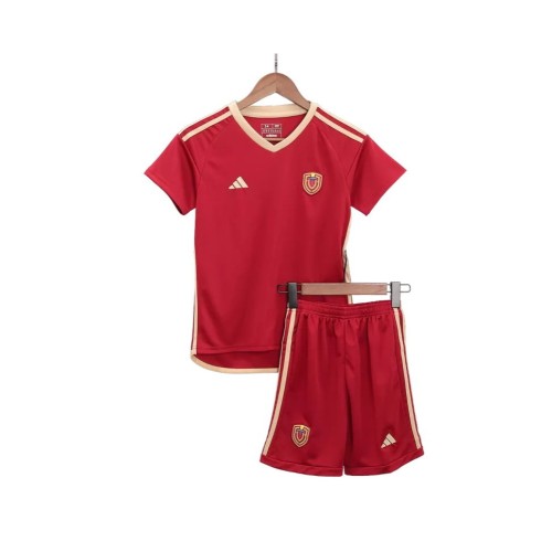 Kit de camiseta local de Venezuela para la Copa América 2024 para niños (camiseta + pantalón corto)