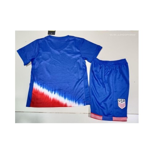 Kit de camiseta visitante de EE. UU. para la Copa América 2024 para niños (camiseta + pantalones cortos + calcetines)