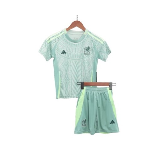 Kit de camiseta visitante de México para la Copa América 2024 para niños (camiseta + pantalón corto)