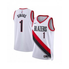 Camiseta de hombre Portland Trail Blazers Anfernee Simons #1 Swingman 22/23, edición de la asociación