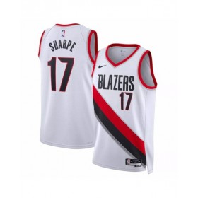 Camiseta de hombre Portland Trail Blazers Shaedon Sharpe #17 Swingman 2022/23, edición de la asociación, color blanco