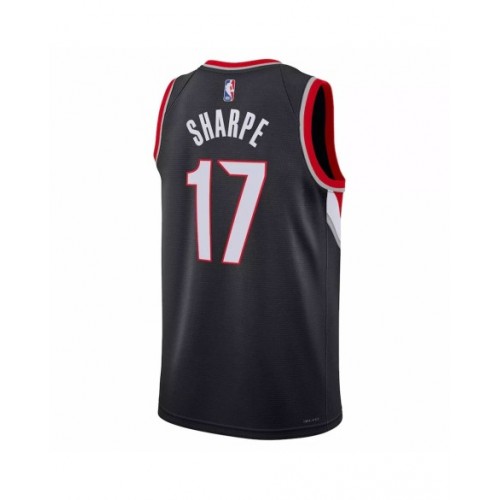 Camiseta de hombre Portland Trail Blazers Shaedon Sharpe #17 Swingman negra 2022/23 - Edición Icon