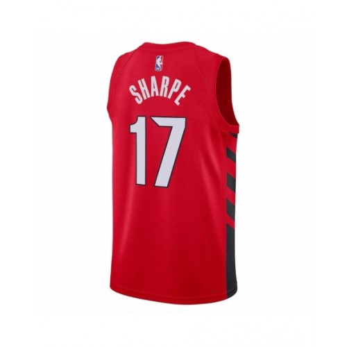 Camiseta de hombre Portland Trail Blazers Shaedon Sharpe #17 Jordan Red 2022/23 Swingman - Edición Statement