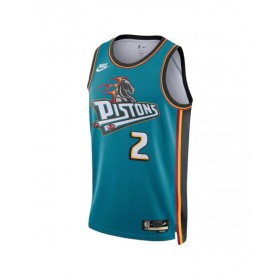 Camiseta Nike Swingman Cade Cunningham #2 de los Detroit Pistons para hombre, edición clásica, color verde azulado 2022/23