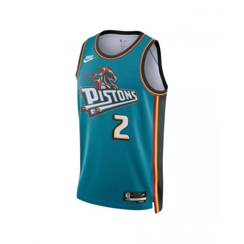 Camiseta Nike Swingman Cade Cunningham #2 de los Detroit Pistons para hombre, edición clásica, color verde azulado 2022/23