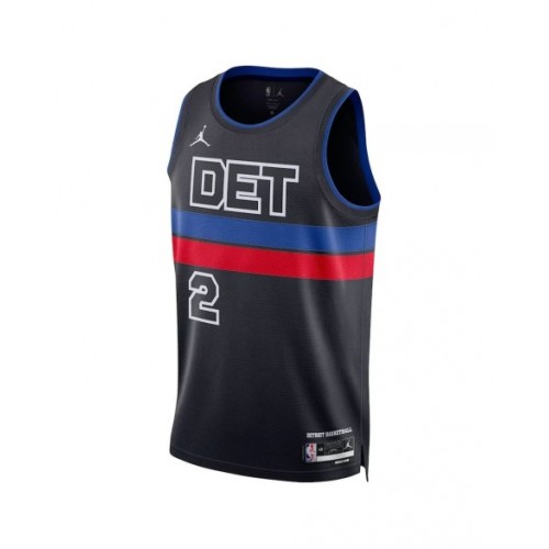 Camiseta de hombre Jordan Brand Cade Cunningham #2 de los Detroit Pistons 2022/23 Swingman negra - Edición Statement