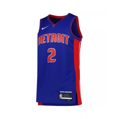 Camiseta Nike azul Swingman Cade Cunningham #2 de los Detroit Pistons 2022/23 para hombre - Edición Icon