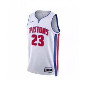 Camiseta Nike Swingman Jaden Ivey #23 de los Detroit Pistons para hombre, edición Association, color blanco 2022/23