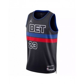 Camiseta de hombre Jordan Brand Swingman 2022/23 de los Detroit Pistons Jaden Ivey #23 - Edición Statement