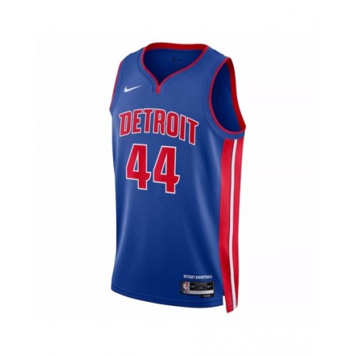 Camiseta Nike azul Swingman Bojan Bogdanovic #44 de los Detroit Pistons 2022/23 para hombre - Edición Icon