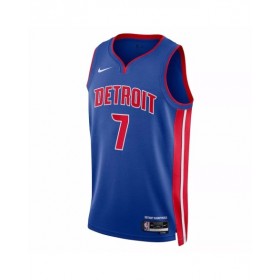 Camiseta Nike azul 2022/23 Swingman Killian Hayes #7 de los Detroit Pistons para hombre - Edición Icon