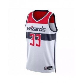 Camiseta Nike Swingman Kyle Kuzma #33 de los Washington Wizards para hombre, edición de la asociación, color blanco 2022/23