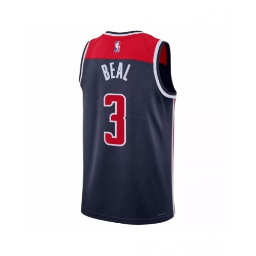 Camiseta de hombre Washington Wizards Bradley Beal #3 Jordan Brand azul marino 2022/23 Swingman - Edición Statement