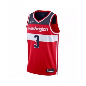 Camiseta Nike roja 2022/23 Swingman Bradley Beal #3 de los Washington Wizards para hombre - Edición Icon