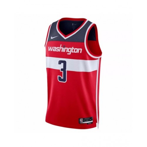 Camiseta Nike roja 2022/23 Swingman Bradley Beal #3 de los Washington Wizards para hombre - Edición Icon