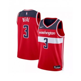 Camiseta Nike roja 2022/23 Swingman Bradley Beal #3 de los Washington Wizards para hombre - Edición Icon