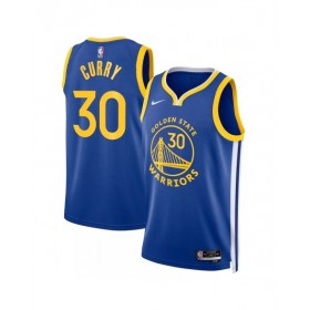 Camiseta Nike Royal Swingman 2022/23 de Stephen Curry #30 de los Golden State Warriors para hombre - Edición Icon