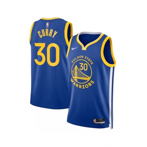 Camiseta Nike Royal Swingman 2022/23 de Stephen Curry #30 de los Golden State Warriors para hombre - Edición Icon