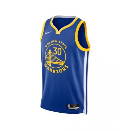 Camiseta Nike Royal Swingman 2022/23 de Stephen Curry #30 de los Golden State Warriors para hombre - Edición Icon