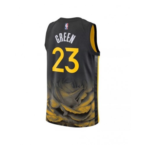 Camiseta Nike negra 2022/23 Swingman Draymond Green #23 de los Golden State Warriors para hombre - Edición City