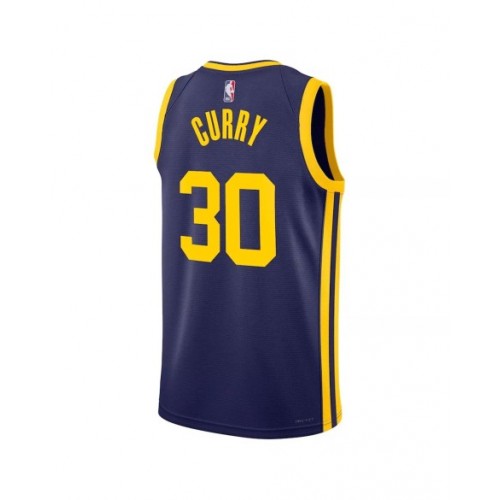 Camiseta de hombre Golden State Warriors Stephen Curry #30 Jordan Brand azul Swingman 2022/23 - Edición Statement