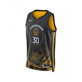 Camiseta Nike negra Swingman 2022/23 de Stephen Curry #30 de los Golden State Warriors para hombre - Edición City