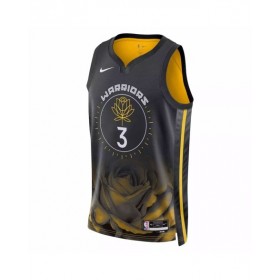 Camiseta Nike negra 2022/23 Swingman Jordan Poole #3 de los Golden State Warriors para hombre - Edición City