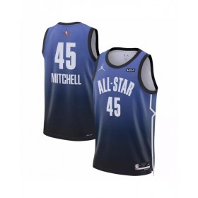 Camiseta de hombre Jordan Brand azul All-Star Game de la NBA 2023 de Donovan Mitchell #45 Swingman