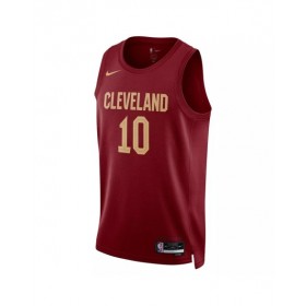 Camiseta Nike Swingman Darius Garland #10 de los Cleveland Cavaliers para hombre, edición Icon, color vino 2022/23