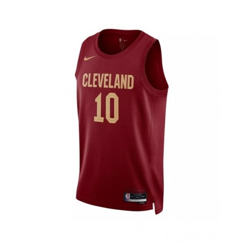 Camiseta Nike Swingman Darius Garland #10 de los Cleveland Cavaliers para hombre, edición Icon, color vino 2022/23