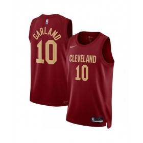 Camiseta Nike Swingman Darius Garland #10 de los Cleveland Cavaliers para hombre, edición Icon, color vino 2022/23