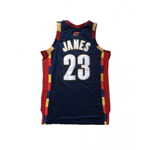 Camiseta de la NBA para hombre Mitchell & Ness James #23 Cleveland Cavaliers azul marino 2008/09 Swingman