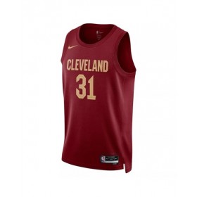 Camiseta Nike Swingman Jarrett Allen #31 de los Cleveland Cavaliers para hombre, edición Icon, color vino 2022/23