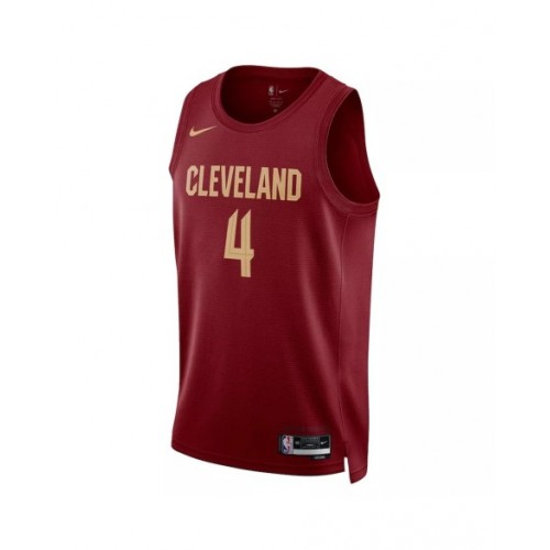 Camiseta Nike de Evan Mobley #4 de los Cleveland Cavaliers para hombre, color vino 2022/23, edición Icon