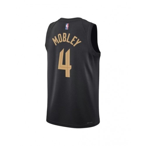 Camiseta de hombre Cleveland Cavaliers Evan Mobley #4 Jordan Brand Swingman negra 2022/23 - Edición Statement