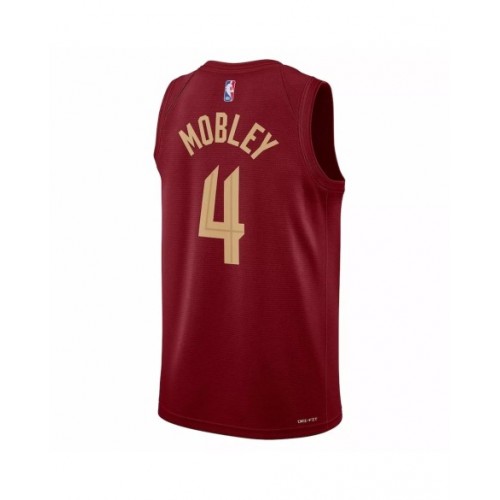 Camiseta Nike de Evan Mobley #4 de los Cleveland Cavaliers para hombre, color vino 2022/23, edición Icon