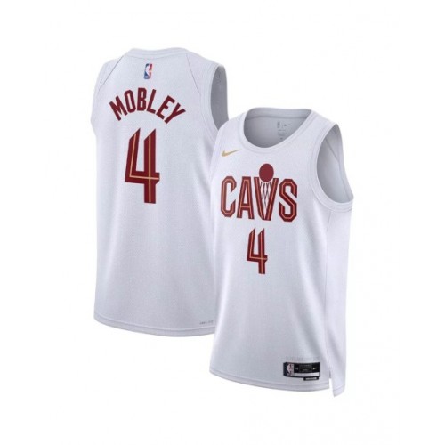 Camiseta Nike de Evan Mobley #4 de los Cleveland Cavaliers para hombre, color blanco, 2022/23, edición de la asociación