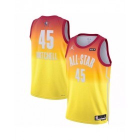 Camiseta de hombre Jordan Brand naranja All-Star Game de la NBA 2023 de Donovan Mitchell #45 Swingman