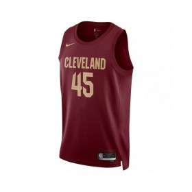 Camiseta Nike Swingman Donovan Mitchell #45 de los Cleveland Cavaliers para hombre, edición Icon, color vino 2022/23